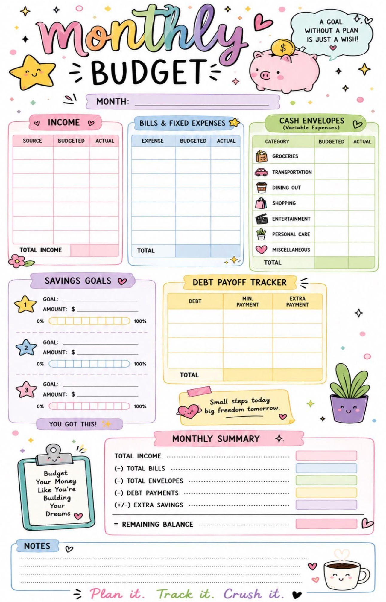 Monthly Budget