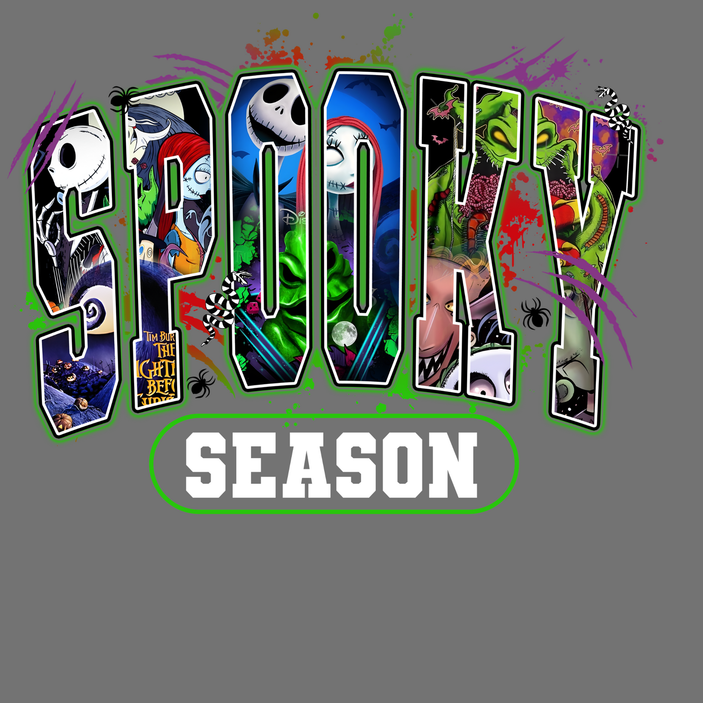 Spooky season nitemare before Christmas (green)