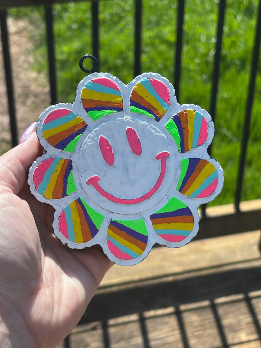 Rainbow smiley face
