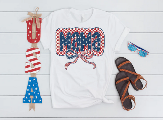 Red White & Blue Checkered Mama