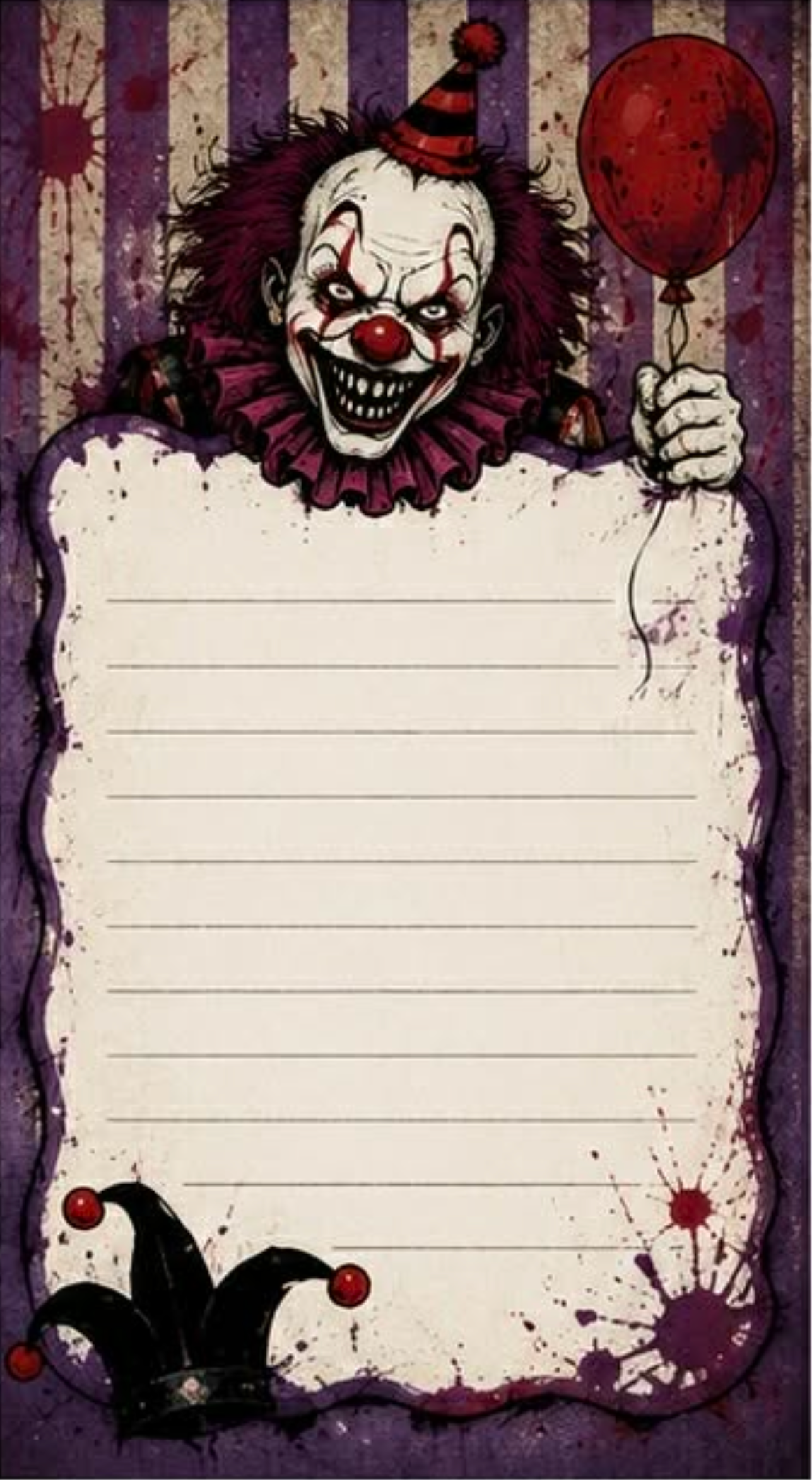 Red Clown Notepad